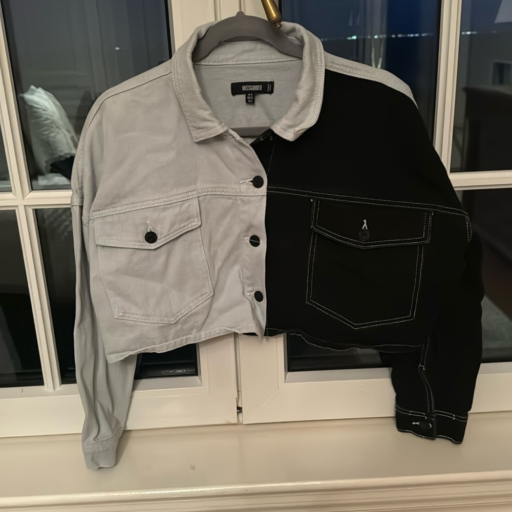 missguided denim jacket never worn